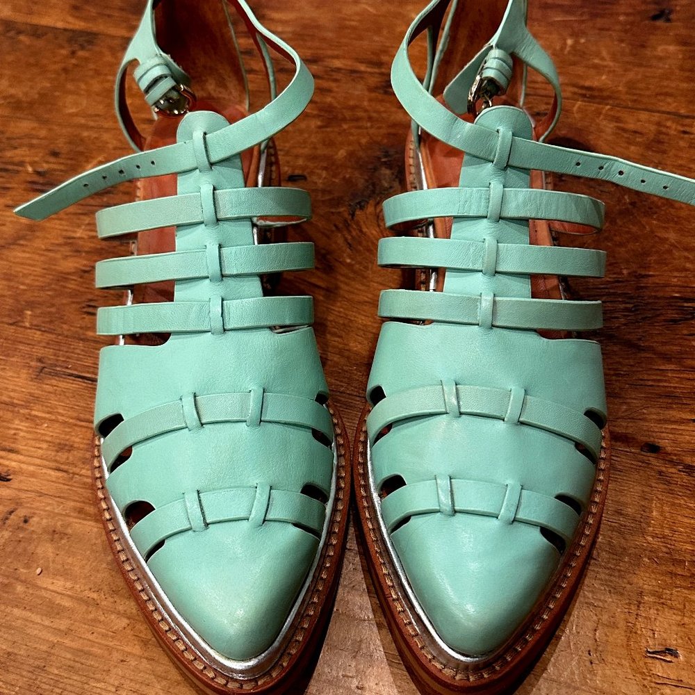 REBECCA MINKOFF Women's Hayden Oxford - NEW winter mint - SZ 8 Sandal